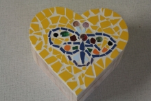 mozaiek hart kistje